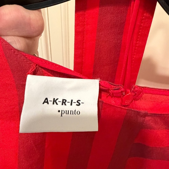Akris punto dress with slip and belt. Brand mew. Never worn.